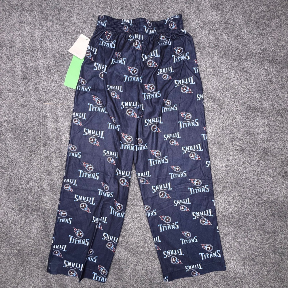 NFL Team Apparel Tennessee Titans Youth Pajama Pants Navy Blue Size Small NEW